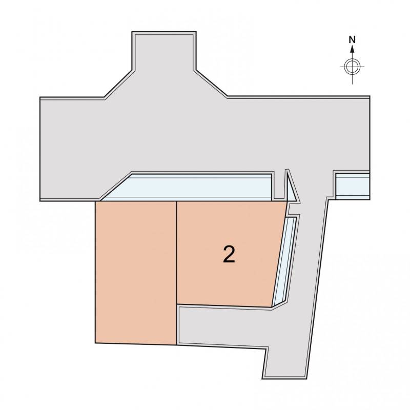 伊予市下吾川 ジョイフルガーデン下吾川2号地の区画図