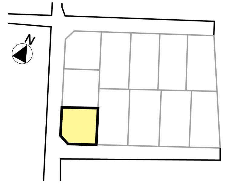 新居浜市庄内町 庄内町3丁目分譲地7号地の区画図