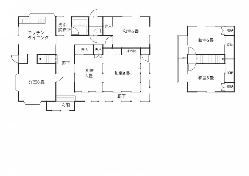 西条市丹原町長野 一戸建 の間取り画像