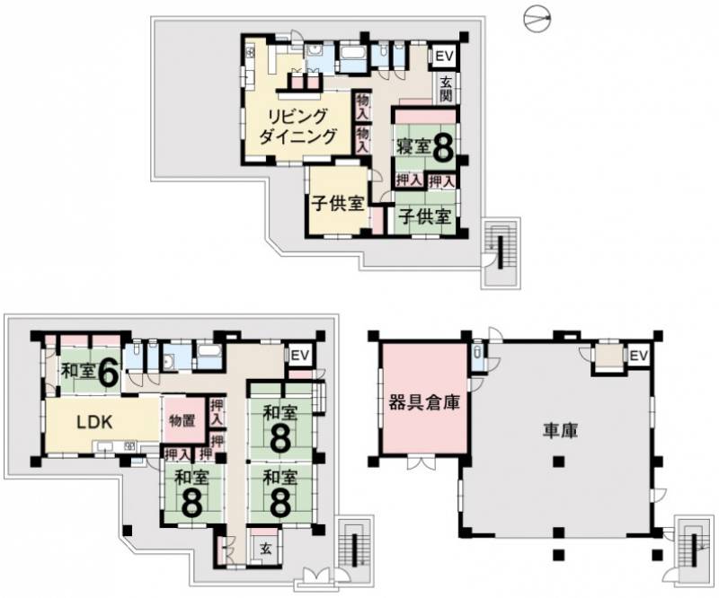 内子町川中 一戸建 の間取り画像