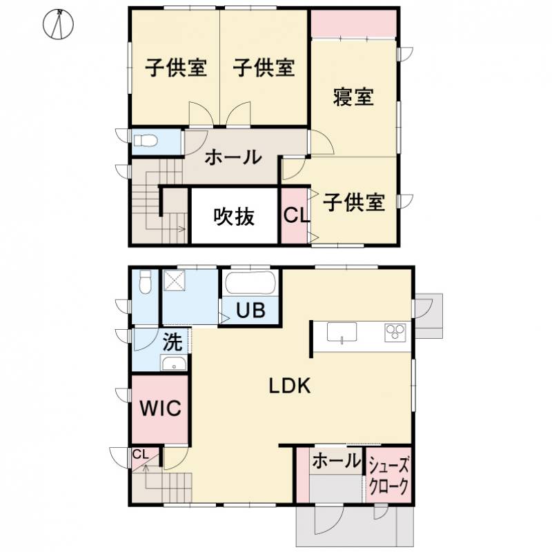 伊予郡砥部町重光 一戸建 の間取り画像