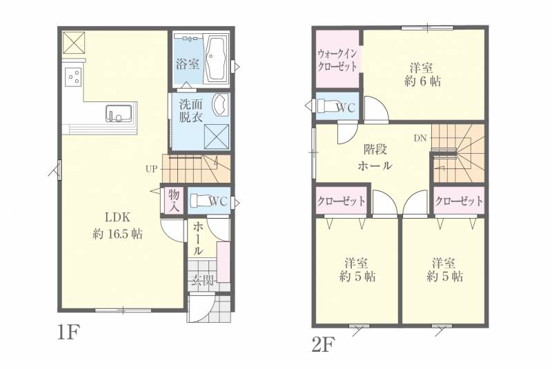 松山市北斎院町 一戸建 フォレクス北斎院の間取り画像