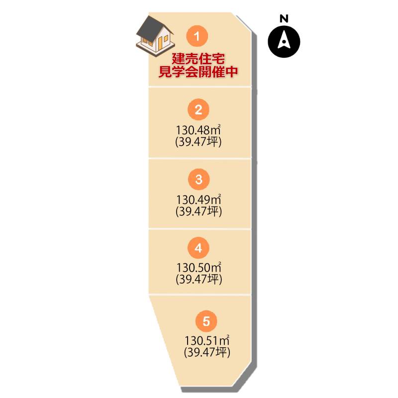 松山市古三津 松山市古三津2号地の区画図