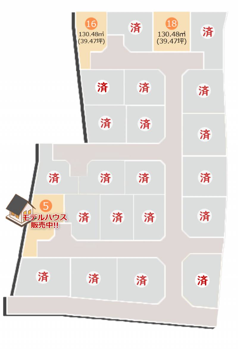 松山市堀江町 松山市堀江Ⅱ期16号地の区画図