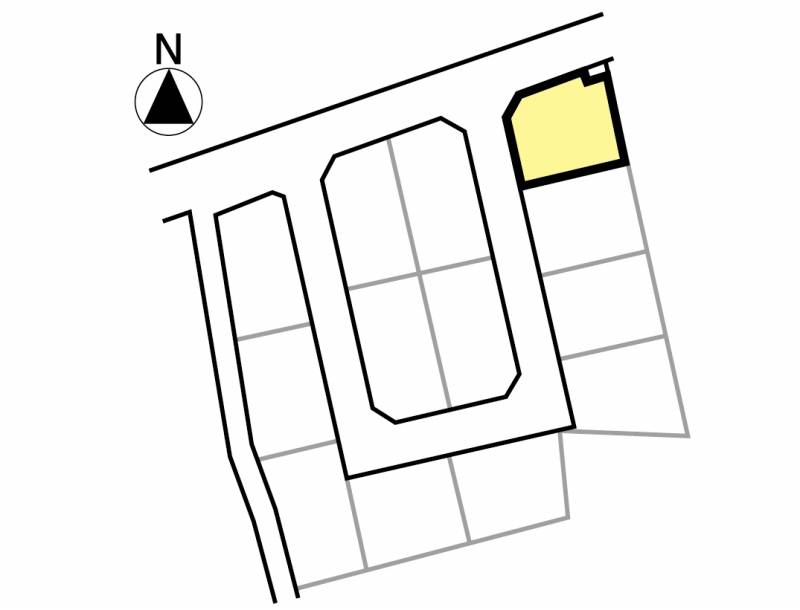 松山市堀江町 ロージュタウン堀江1号地【最終区画】の区画図