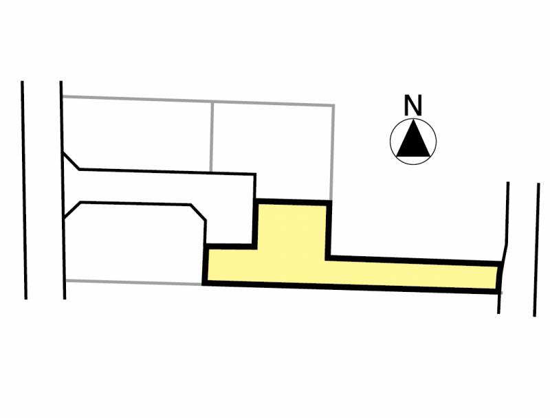 松山市古川北 ロージュタウンはなみずき通りⅢ4号地【最終区画】の区画図