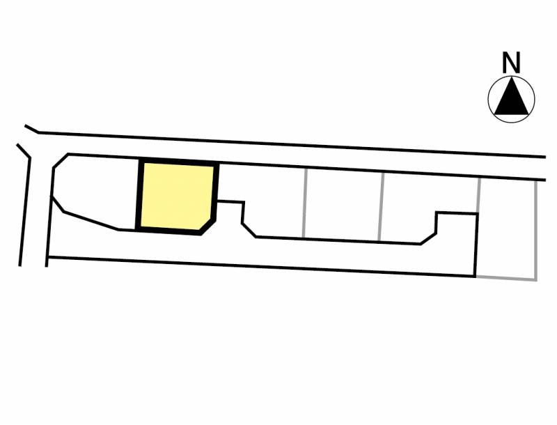 松山市山西町 ロージュタウン山西1号地【新発売】の区画図
