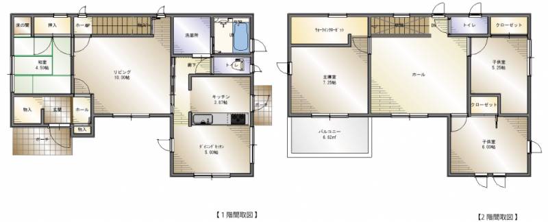 松山市南白水 一戸建 の間取り画像