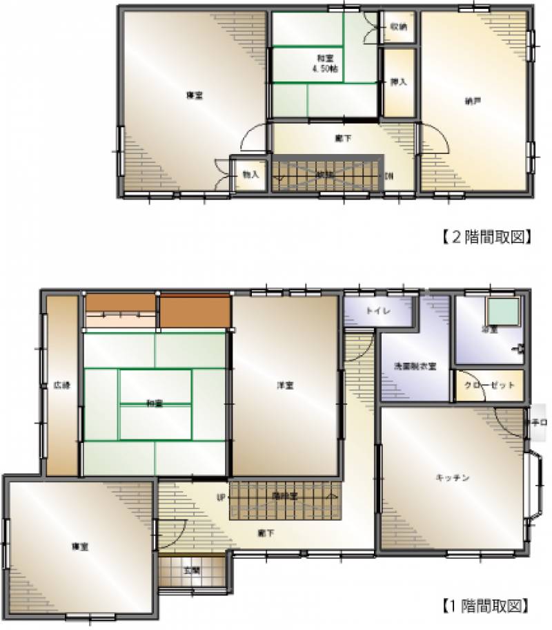 松山市和気町 一戸建 の間取り画像