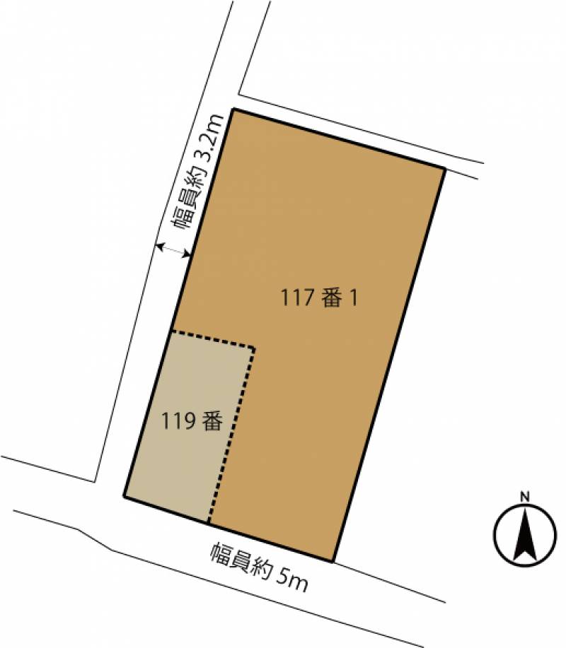 松山市北条辻 の区画図