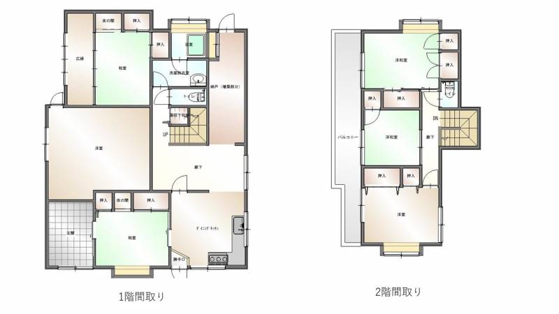 松山市古三津 一戸建 の間取り画像