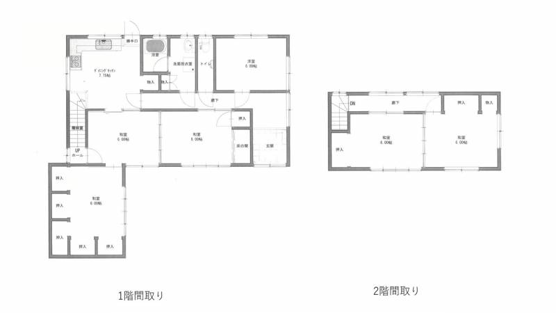 松山市北梅本町 一戸建 北梅本町戸建の間取り画像