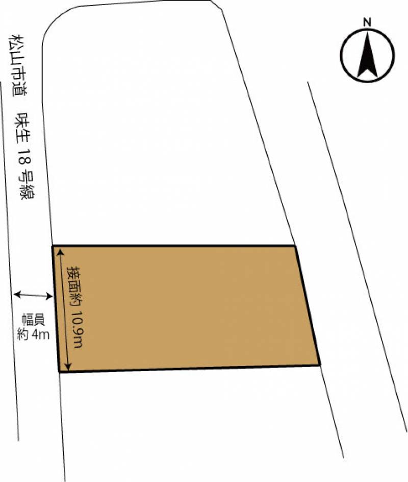 松山市別府町 の区画図