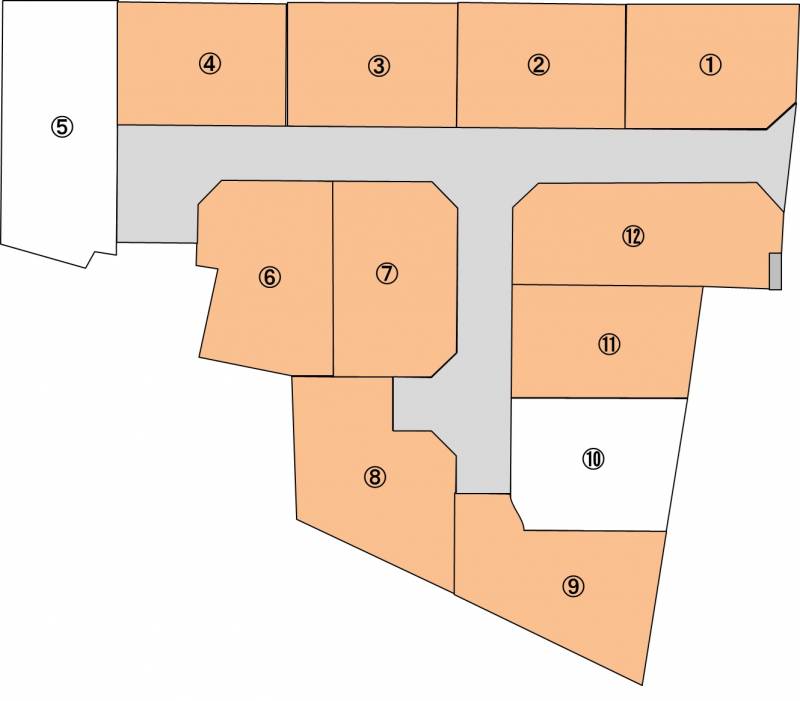 松山市北吉田町 北吉田12区画分譲地9号地の区画図