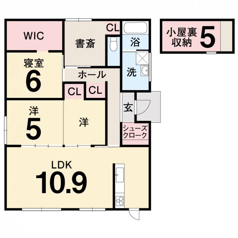 伊予郡松前町大間 一戸建 松前町大間中古平屋住宅の間取り画像