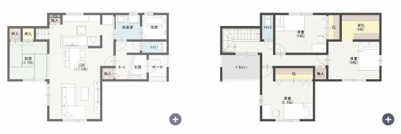 四国中央市妻鳥町 一戸建 の間取り画像