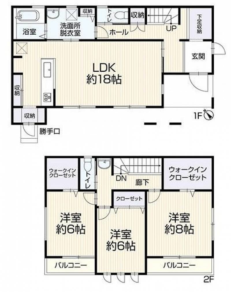 新居浜市七宝台町 一戸建 の間取り画像