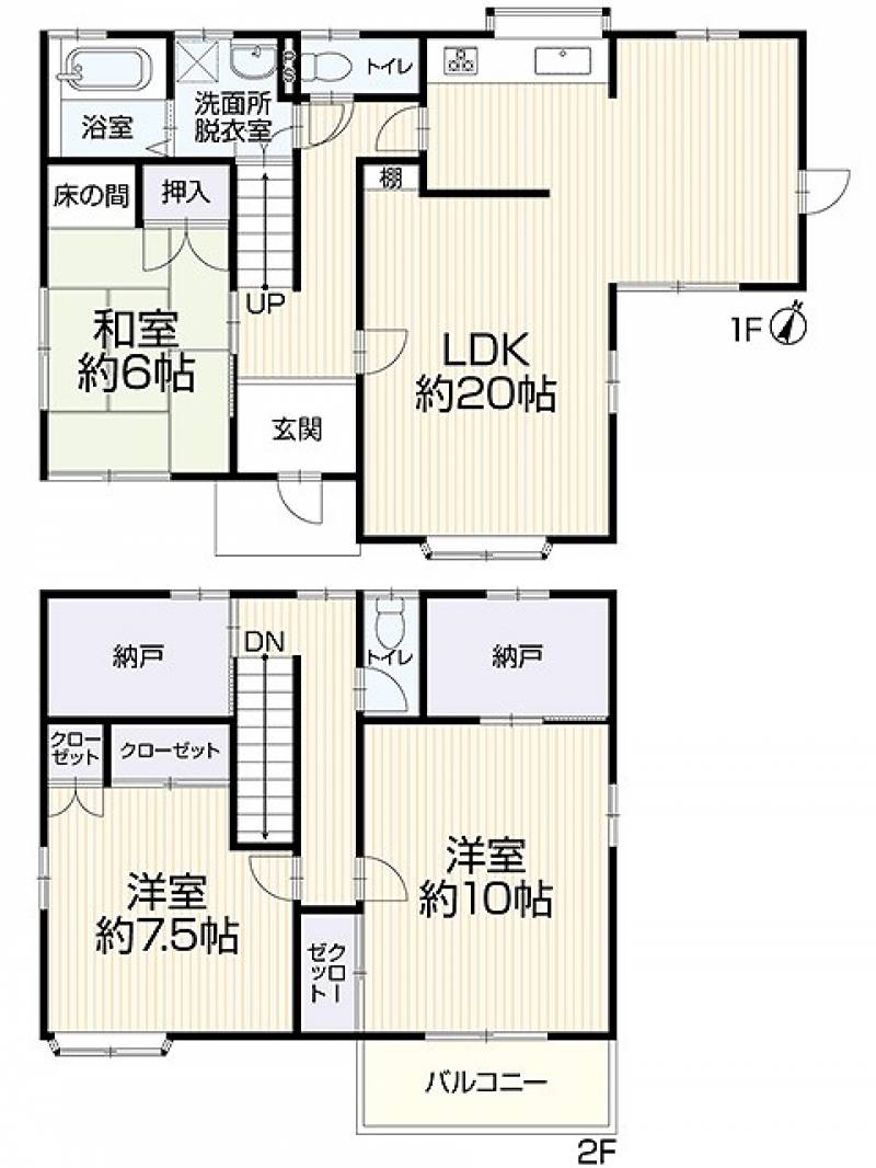 西条市天神 一戸建 の間取り画像