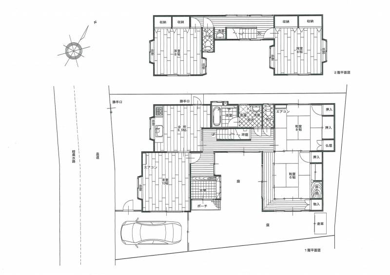 松山市北久米町 一戸建 の間取り画像