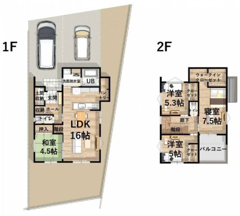 今治市阿方 一戸建 の間取り画像