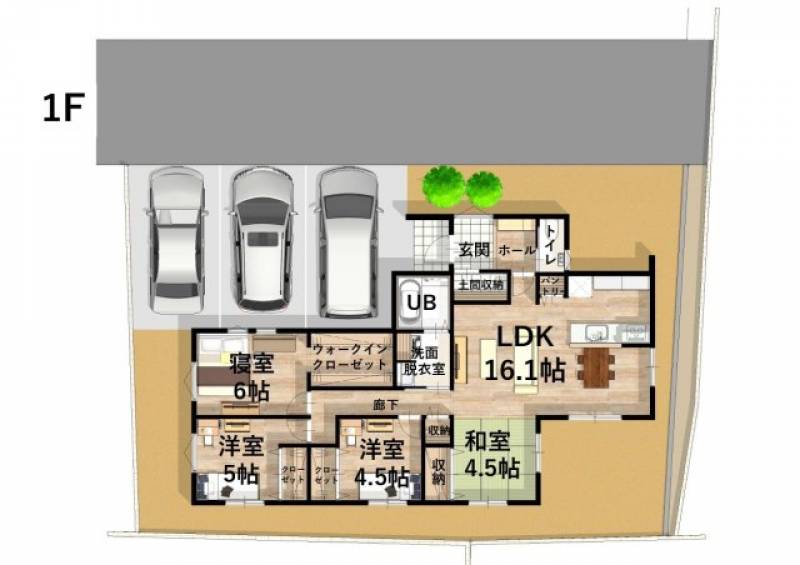 新居浜市本郷 一戸建 の間取り画像