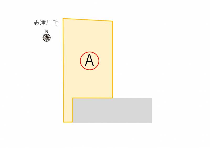 松山市志津川町  の区画図