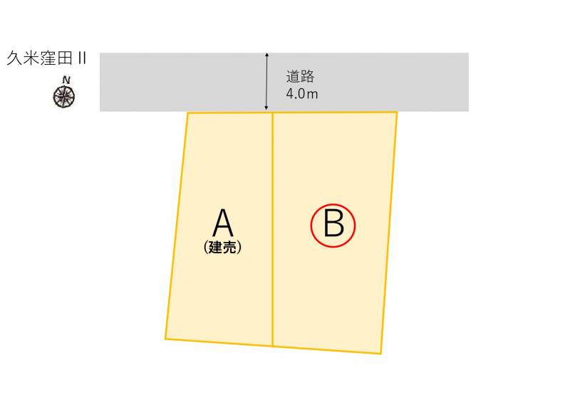 松山市久米窪田町  の区画図