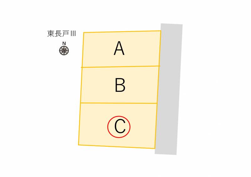 松山市東長戸  の区画図