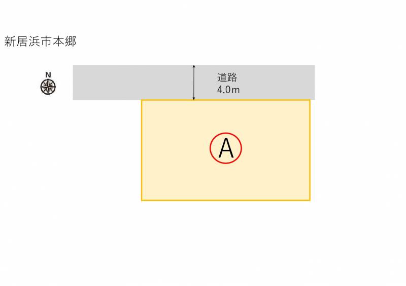 新居浜市本郷  の区画図