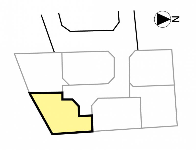 松山市西垣生町 フェニックスランド西垣生Ⅱ4号地の区画図
