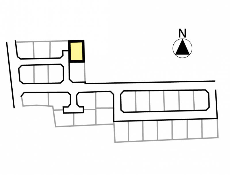 伊予郡松前町北黒田 フェニックスシティ北黒田4号地の区画図