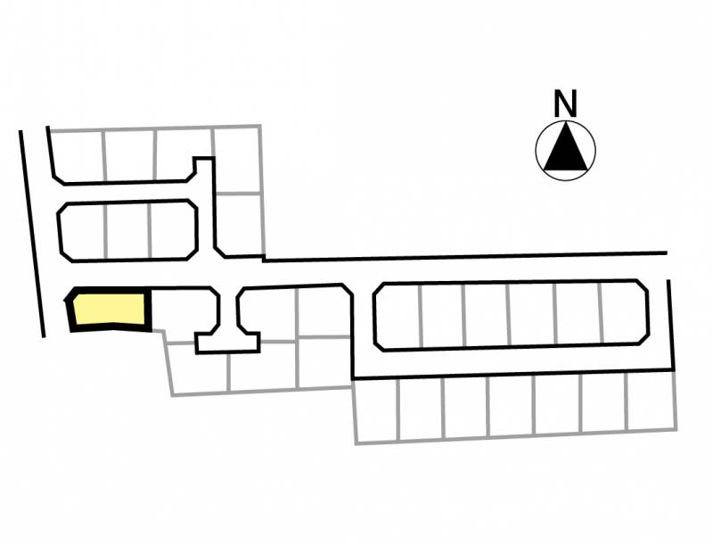 伊予郡松前町北黒田 フェニックスシティ北黒田9号地の区画図