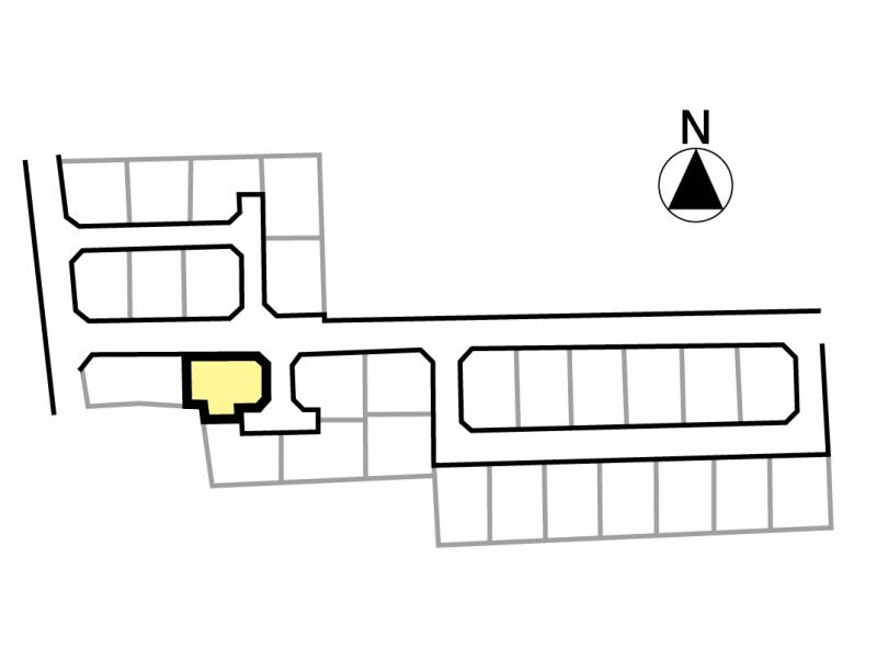 伊予郡松前町北黒田 フェニックスシティ北黒田10号地の区画図
