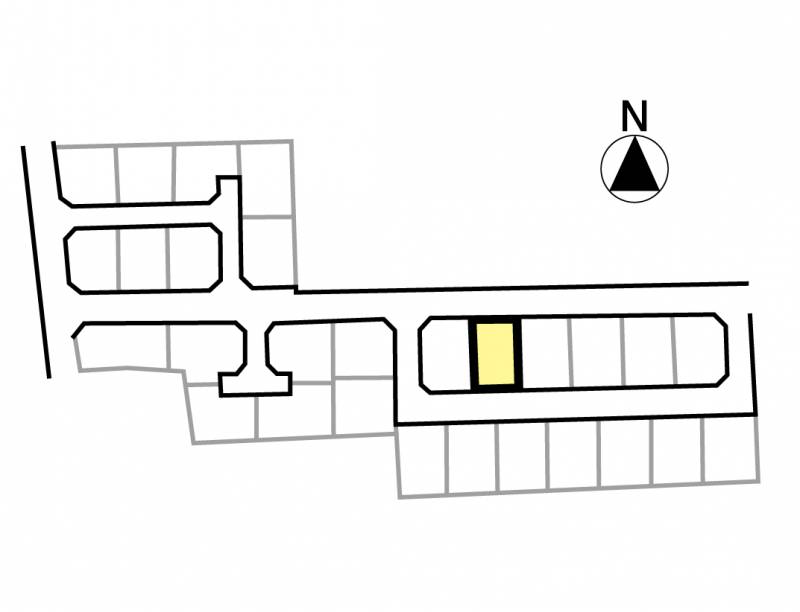 伊予郡松前町北黒田 フェニックスシティ北黒田17号地の区画図