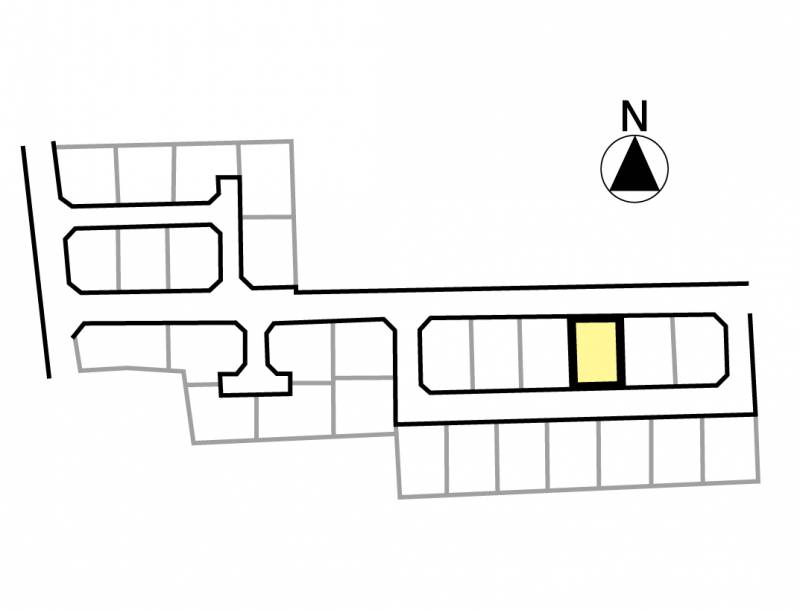 伊予郡松前町北黒田 フェニックスシティ北黒田19号地の区画図