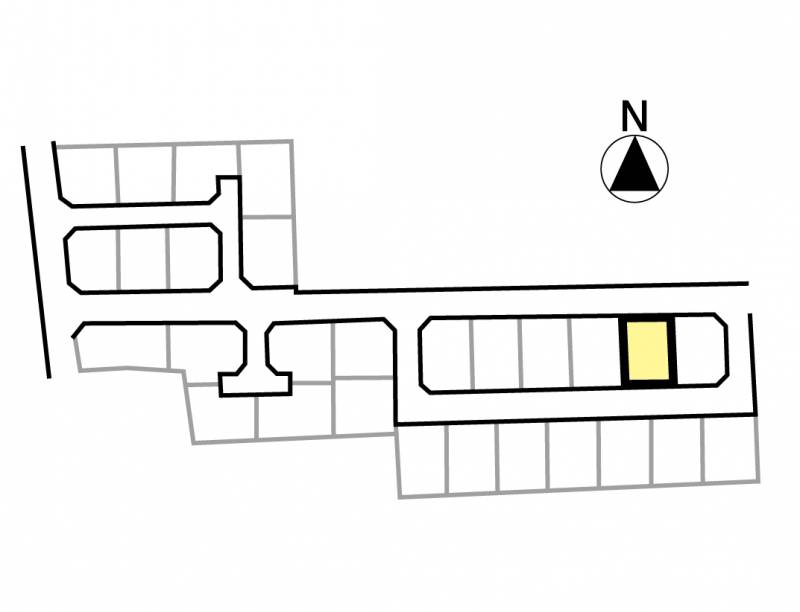 伊予郡松前町北黒田 フェニックスシティ北黒田20号地の区画図