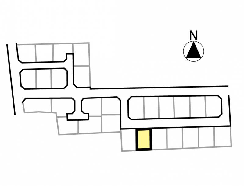 伊予郡松前町北黒田 フェニックスシティ北黒田23号地の区画図