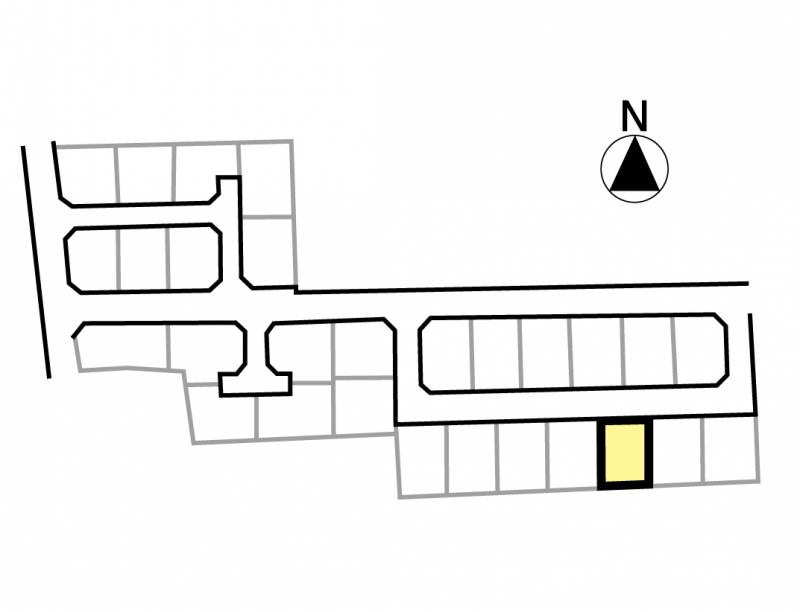 伊予郡松前町北黒田 フェニックスシティ北黒田26号地の区画図