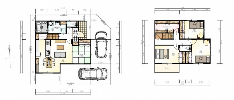 松山市余戸南 一戸建 の間取り画像