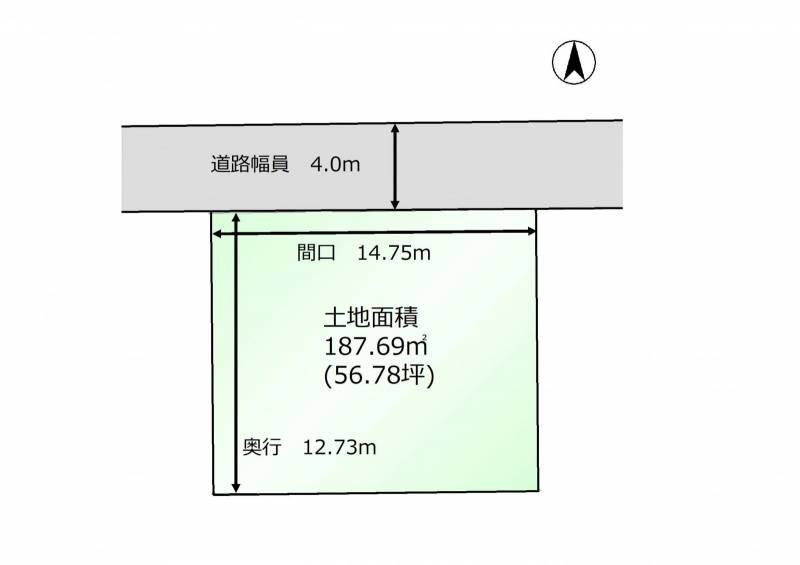 松山市来住町 の区画図