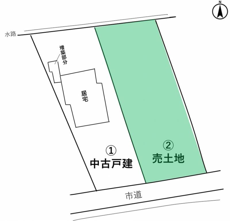 新居浜市沢津町 売土地の区画図