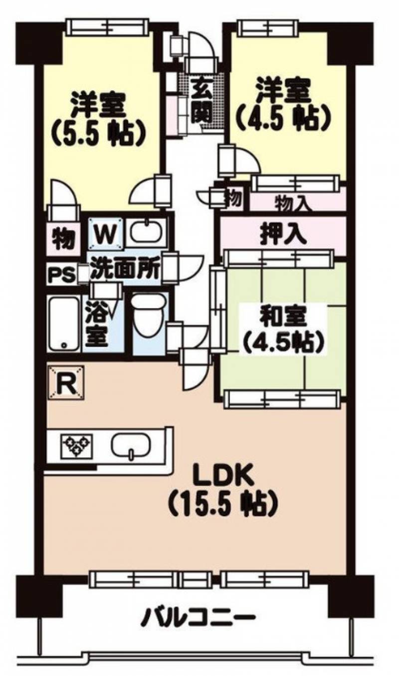 ドゥエル安城寺 609の間取り画像