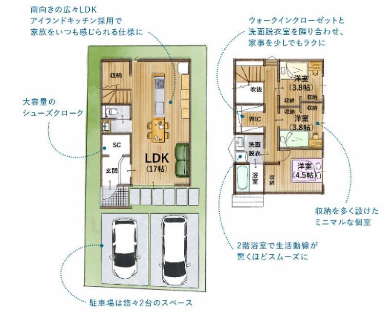 松山市南吉田町 一戸建 南吉田の間取り画像