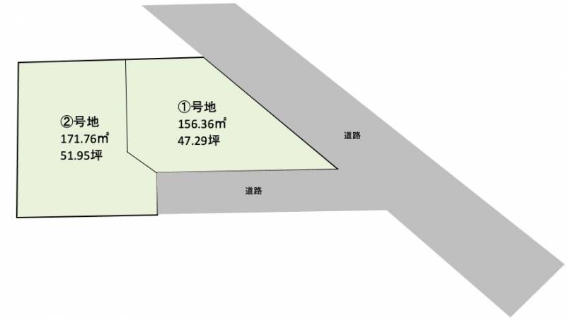 松山市南吉田町 ホームランタウン南吉田1号地号地の区画図