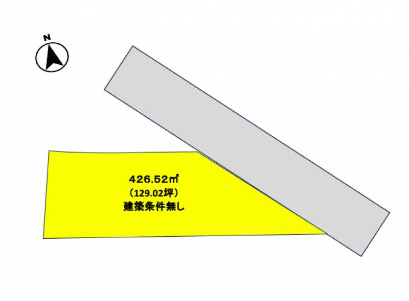 松山市南吉田町 100坪以上大型の土地の区画図