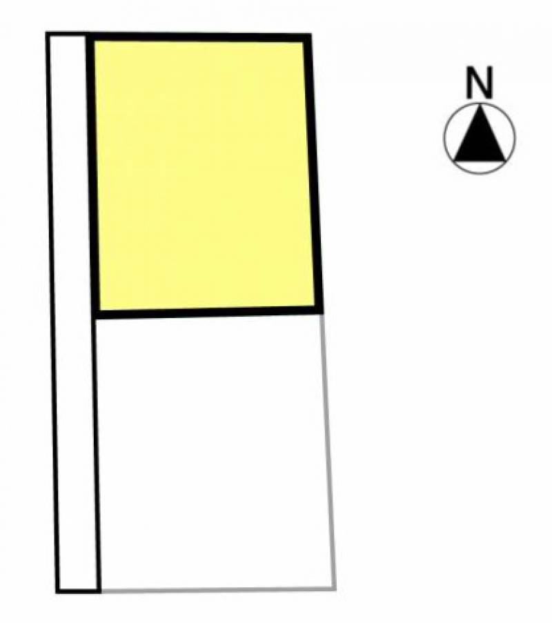 松山市六軒家町 2区画分譲地1号地の区画図