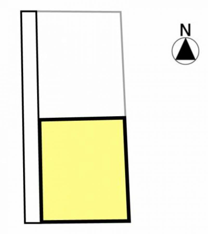 松山市六軒家町 2区画分譲地2号地の区画図