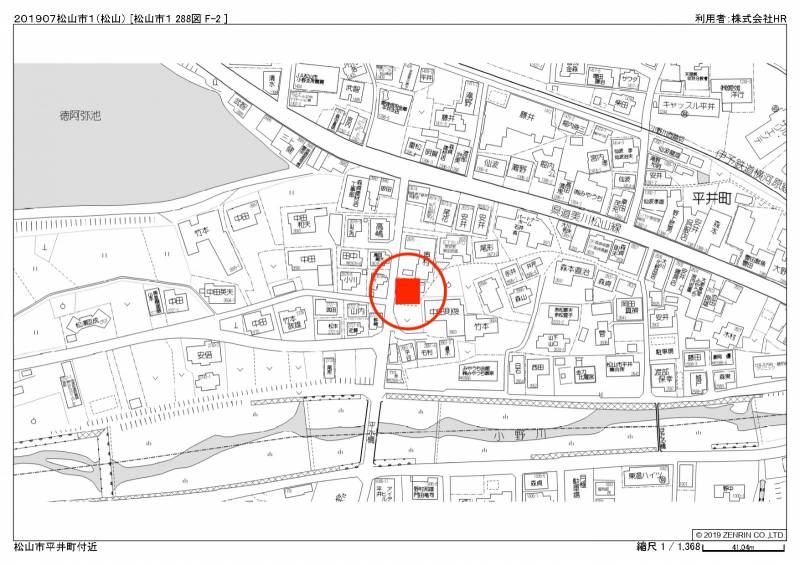 松山市平井町 平井駅徒歩4分の区画図