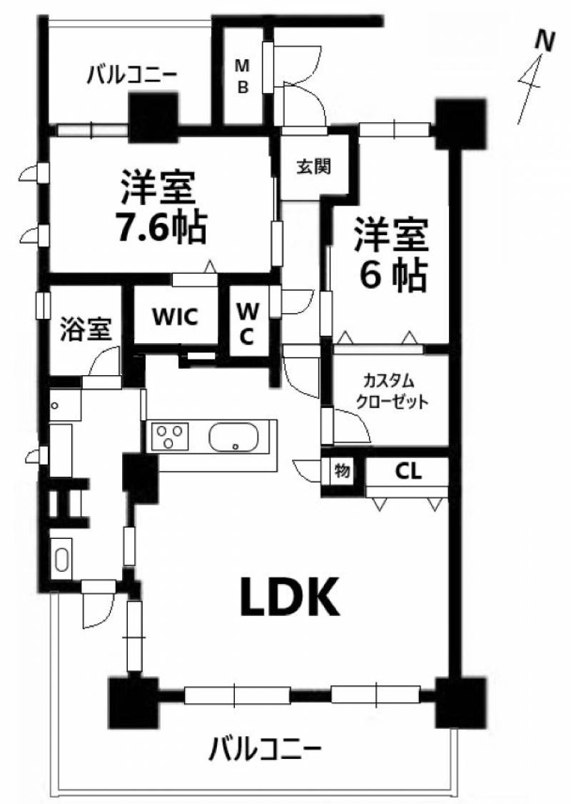 アルファスマート新居浜駅 の間取り画像