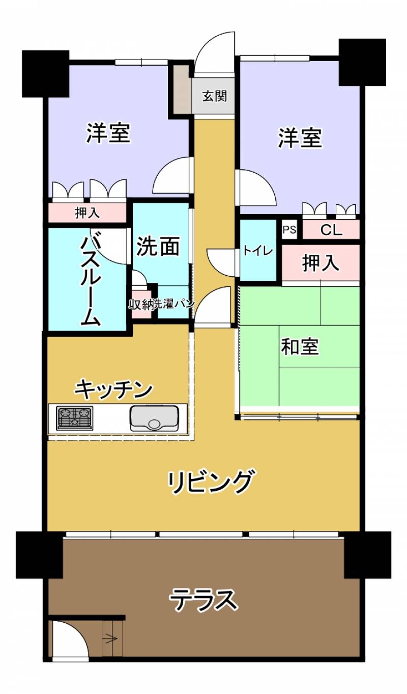 サーパス御殿前通り三番館　 の間取り画像